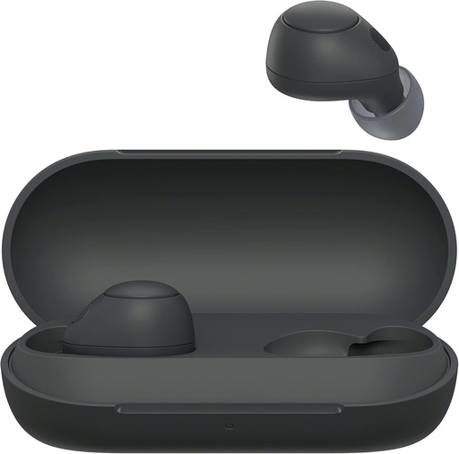Casti intraauriculare Sony WF-C700N fara fir, Bluetooth, cu anulare a zgomotului (casti intraauriculare mici si usoare, cu conexiune multipunct, clasificare IPX4, baterie de pana la 20 de ore, incarcare rapida, iOS si Android) Negre