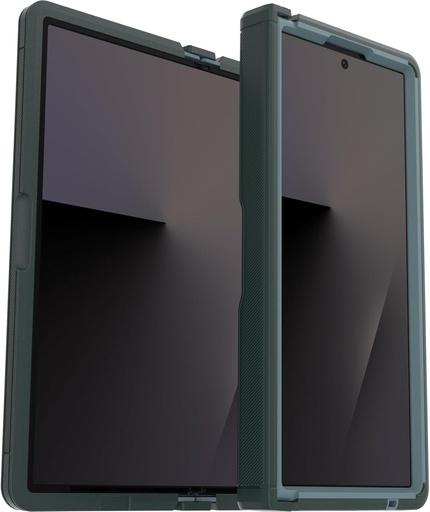 Husa OtterBox Defender Pro Series XT cu magneti pentru Samsung Galaxy Z Fold7, rezistenta la socuri si caderi, ultra-robusta, testata de 4 ori MIL-STD 810G, pentru telefoane pliabile, verde