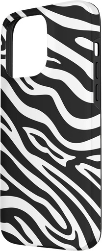 Husa pentru iPhone 15 Pro Max, elegant model cu imprimeu zebra alb-negru, imprimeu animal