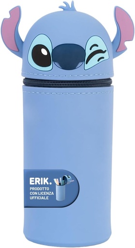 Grupo Erik - Penar Disney Stitch - Penar extensibil din silicon | Penar scolar original, rechizite de birou si scoala, licentiat oficial