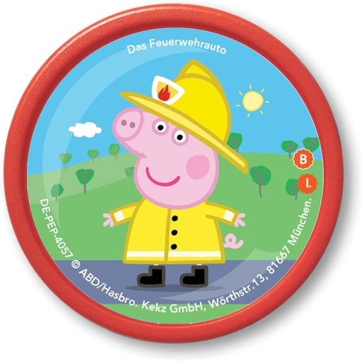 Audiochip Kekz pentru ascultatorii Kekz, Peppa Pig - Kekz 1: Masina de pompieri (si alte 5 povesti), piesa audio pentru copii cu varsta de la 3 ani in sus, timp de redare aprox. 32 min.