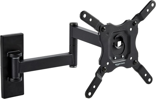 Suport TV de perete Amazon Basics Full Motion, pentru televizoare de 12-40 inch si VESA 200 x 200, negru