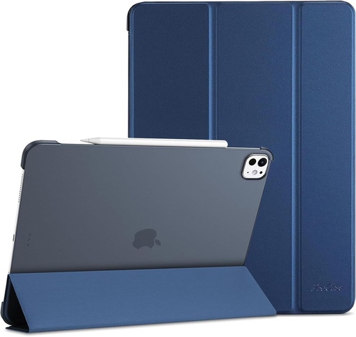Husa ProCase pentru iPad Pro (M4) 2024 de 13 inch, usoara, subtire, rigida, inteligenta, compatibila cu iPad Pro 2024 de 13 inch - Bleumarin