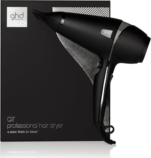 Uscator de par ghd Air Black - Uscator de par puternic pentru un finisaj de salon, uscare de 2 ori mai rapida, reduce incretirea - Pentru toate tipurile de par