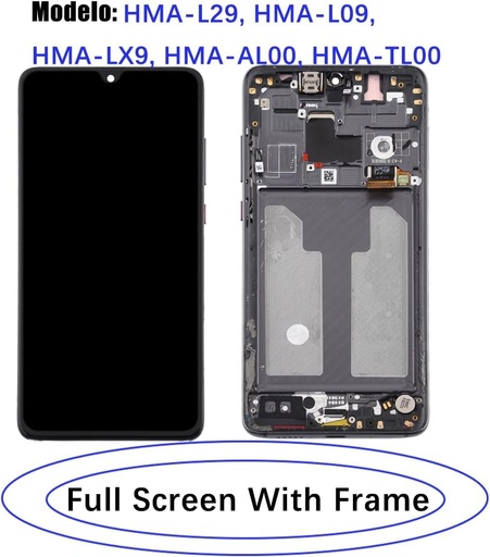 Inlocuire ecran LCD TFT Huawei Mate 20, kit de reparatii digitizor tactil HMA-L29 HMA-L09 (negru cu rama)