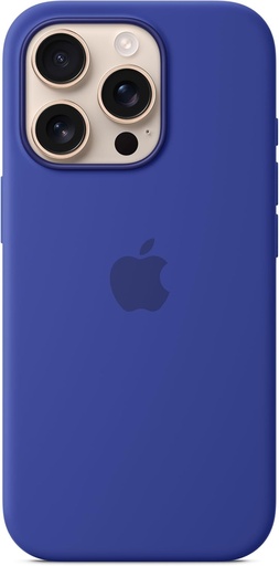 Husa Apple din silicon cu MagSafe pentru iPhone 16 Pro - Albastru ultramarin