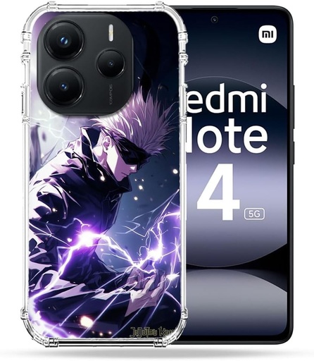 Carcasa de protectie Cokitec ranforsata pentru Xiaomi Redmi Note 14 5G Manga Jujustu Kaisen Gojo Saturo