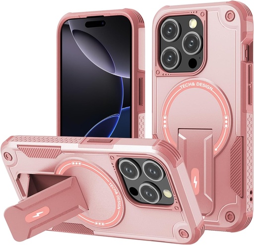 Carcasa blindata DIMIYER pentru iPhone 16 Pro Max cu suport, carcasa de protectie rezistenta pentru iPhone 16 Pro Max, carcasa de telefon robusta, rezistenta la socuri, tip militar, pentru iPhone 16 Pro Max