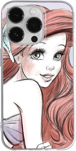 Carcasa de telefon ERT GROUP originala si oficial licentiata Disney Ariel Design 005 pentru Apple iPhone 14 Pro, perfect adaptata formei telefonului, carcasa TPU