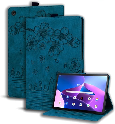 Husa Succtopy pentru Lenovo Tab M10 a 3-a generatie 10.1 inch 2022, husa de protectie din piele PU cu suport pentru creion, portofel, husa pentru tableta Lenovo Tab M10 a 3-a generatie 10.1" 2022 TB-328FU/TB-328XU, albastru regal