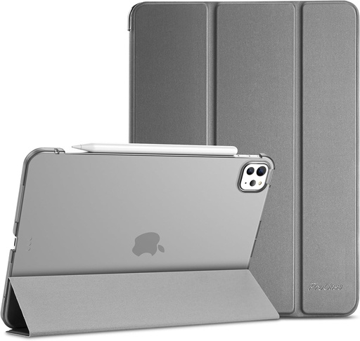 Husa ProCase pentru iPad Pro (M4) 2024 de 11" - Gri, usoara, subtire, rigida, de protectie, compatibila cu iPad Pro 2024 de 11"