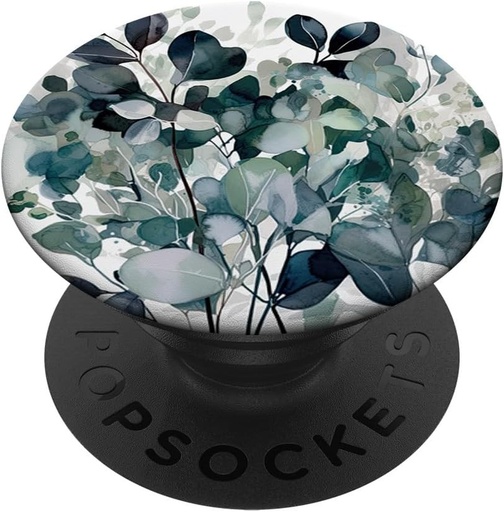 Model de gradina de flori de eucalipt, flora si fauna, PopSockets cu PopGrip interschimbabil