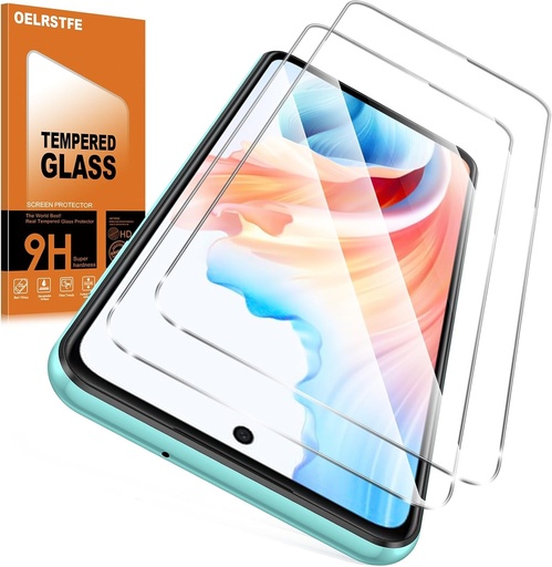 Sticla securizata Oelrstfe pentru OPPO A79 5G, pachet de 2 folii de protectie pentru ecran, duritate 9H, anti-zgarieturi, anti-amprenta, ultra HD, transparenta, fara bule