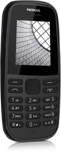 kwmobile Carcasa compatibila cu Nokia 105 (2019) - Carcasa de protectie din silicon moale - Neagra