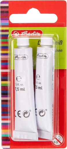 Herlitz Deckweiss, 2 tuburi de 7,5 ml