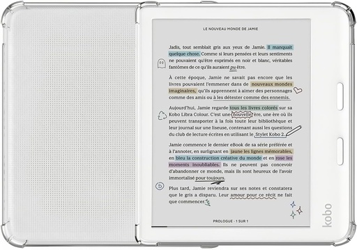 Husa Stianiie pentru Kobo Libra 2 / Libra Color 7" cu colturi intarite, husa pentru Libra 2 Ereader, husa Libra Color